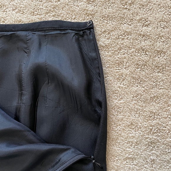 ANN TAYLOR LOFT black wool skirt - Picture 8 of 10